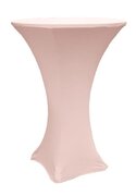 Cocktail table with Rose Gold / Blush spandex linen- No LED lighting