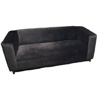 Black Velvet Sofa