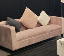 Rose Gold Velvet Sofa