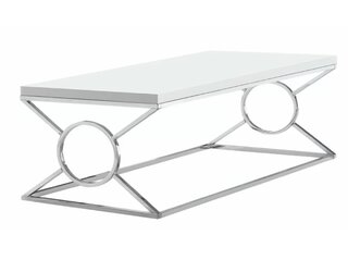 White/Chrome Coffee Table