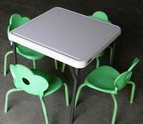Kids Table w/ 4 Green Chairs
