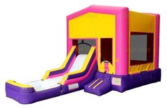 Pink Bounce House w/ Slide and Water Tub