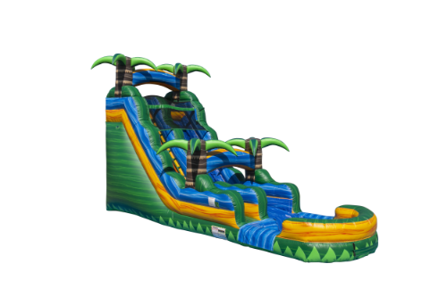 Tropical Emerald Water Slide with Pool-18 FT
