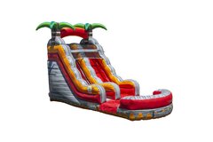  Tropical Lava Water Slide With Pool 15 FT 
