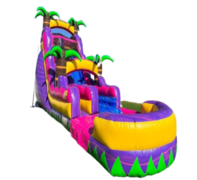 New for 2022 Available Mid June Ruby Crush Water Slide With Pool-18 FT 