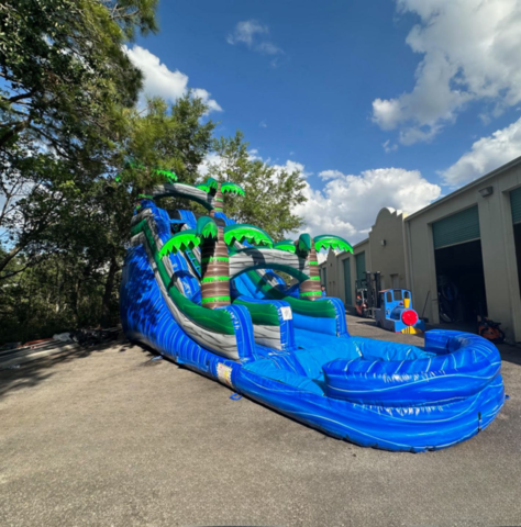 Tropical blue slide for rent in orlando