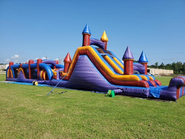 long obstacle course. bounce house rentals near me. orlando groveland clermont