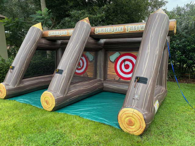 ax throwing inflatable clermont