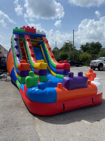 Lego Waterslide Inflatable for Rent Near Me - Maitland, Florida