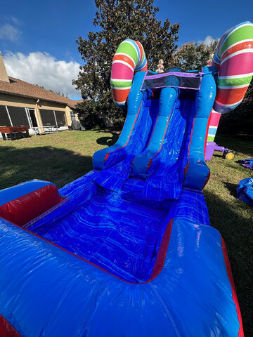 bounce house with water slide rental near me- davenport windermere mascotte tavares