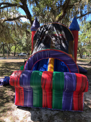 bounce house with slide groveland