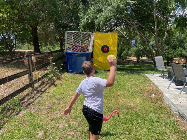 dunk tank. mascotte. rentals. summer party fun. 