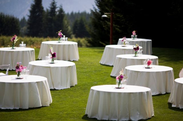 Table and chair cover rentals sale