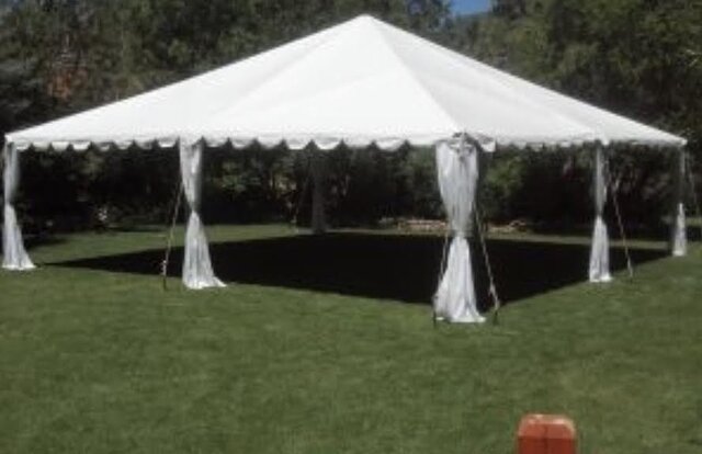 30 x 30 White Top Tent 