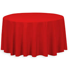 132 inch Red Table Linen