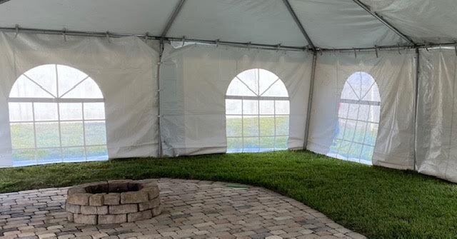 20 Feet Of Tent Window Sidewall Rental