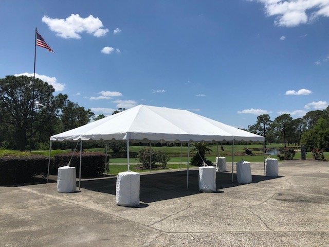 20 x 30 White Top Tent