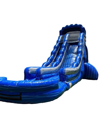 24 Foot Tall Blue Marble Waterslide 