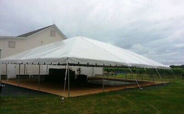 40 x 120 White Top Tent 