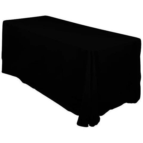 90 x 156 Inch Black Rectangle Table Covers