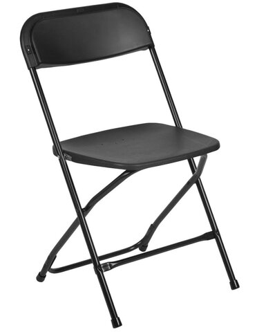 Black Folding Chairs 