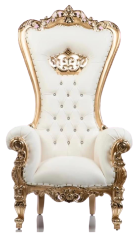 Gold White Throne Chair Rental Florida Tents Events Inc