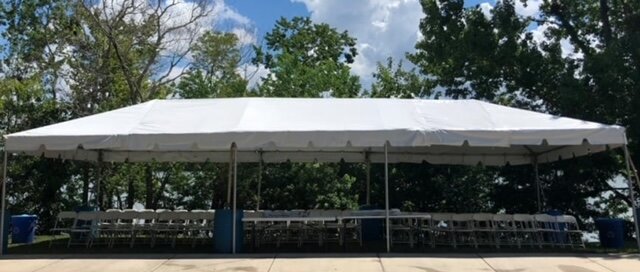 15 x 40 White Top Tent 