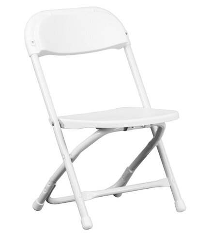 White Folding Kids Chairs 