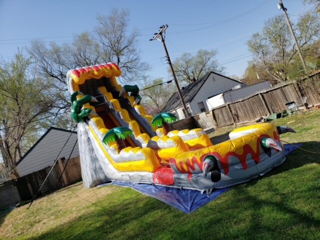 21 Foot Tall T- REX WATERSLIDE