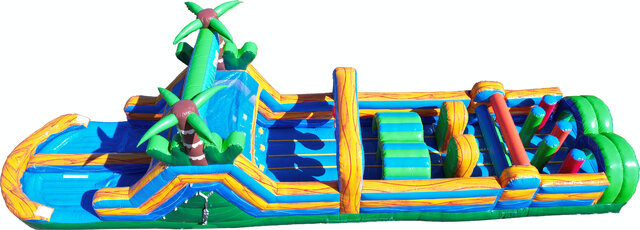 48 Foot Long WET Tropical Obstacle Course 