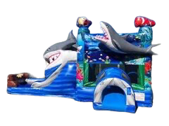 Shark Bounce House With Slide