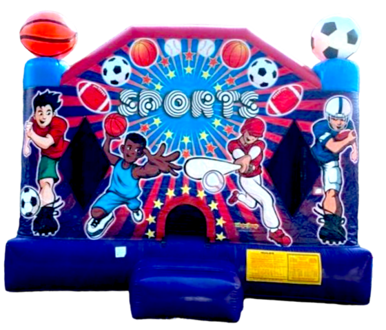 Sports Bounce House with Basketball Hoop 