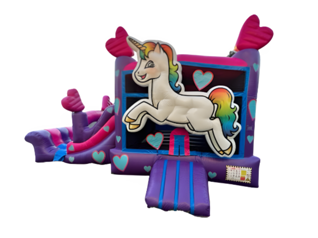 Unicorn Bouncer With Slide