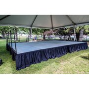 16  x 12 stage with draping 
