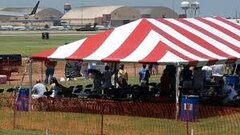 20' x 40' Frame Tent Red &  White