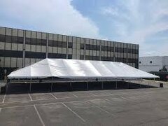40' x 140' White Top Frame Tent
