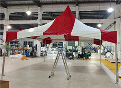 10 x10 Hi Peak Red Stripe tent