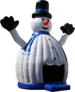 27 Foot Tall Inflatable Snowman Bounce House