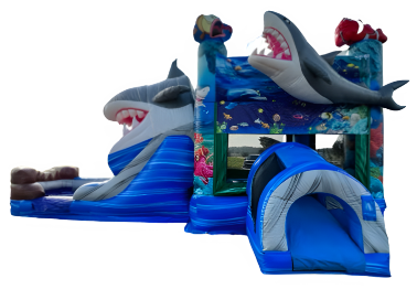 Shark Bounce House With Slide