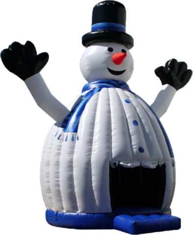 27 Foot Tall Inflatable Snowman Bounce House