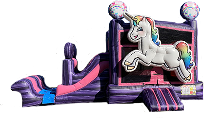 Unicorn Bouncer With Slide