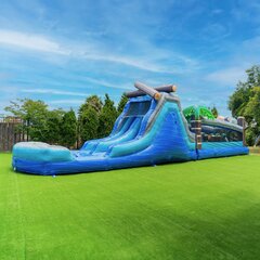 Tropical Obstacle Course with dual lane slide