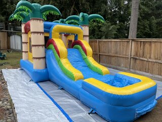(Dry only) Junior Tropical Bounce house w/ Slide