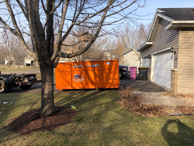Commercial dumpster provided by Haul It A Day Commercial dumpster provided by Haul It A Day