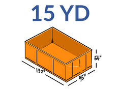 15 Cubic Yard Dumpster Starting at 429