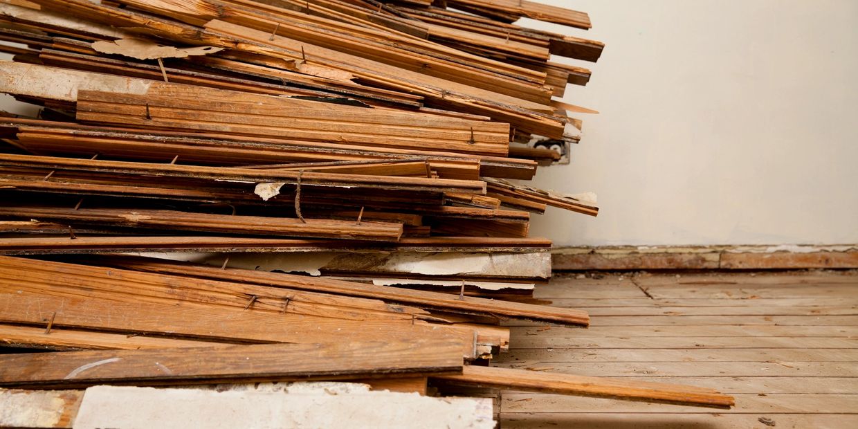 Construction cleanup and debris removal Construction cleanup and debris removal