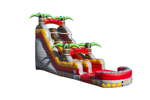 18' Tropical Lava Rush Water Slide