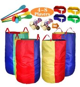 Outdoor Games, Potato Sack Race Bags for Kids Adults, Egg Spoon Relay Race, 3 Legged Race Bands, Birthday Party, Field Day Family Reunion Carnival Outside Yard Lawn Easter Games