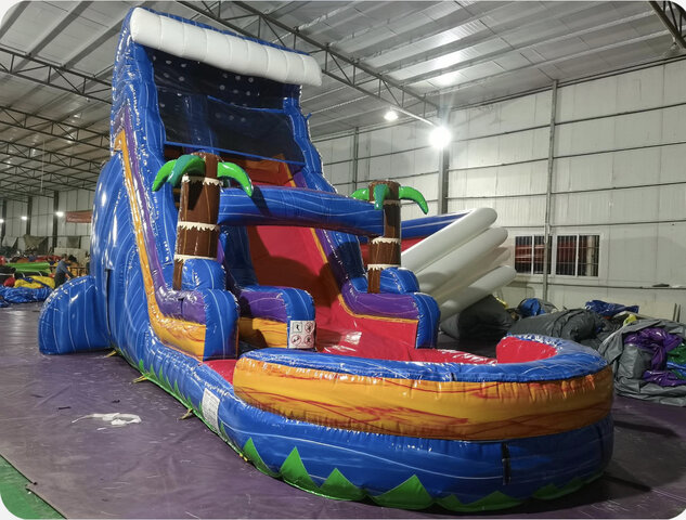 20 ft blue crush waterslide 