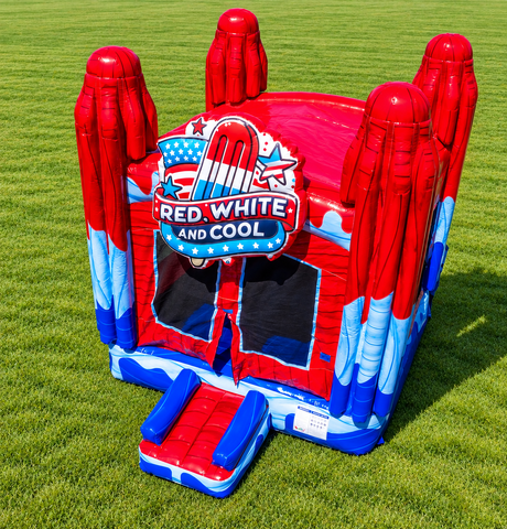 Red,white and cool bounce house 